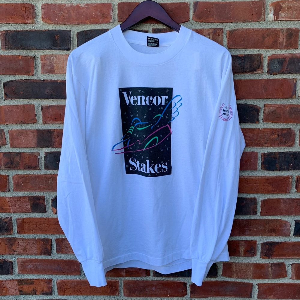 Vintage 90s Vencor Stakes Racing Long Sleeve